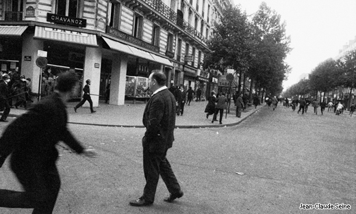 Mai 68 - Paris - rue du Caire, boulevard Sebastopol